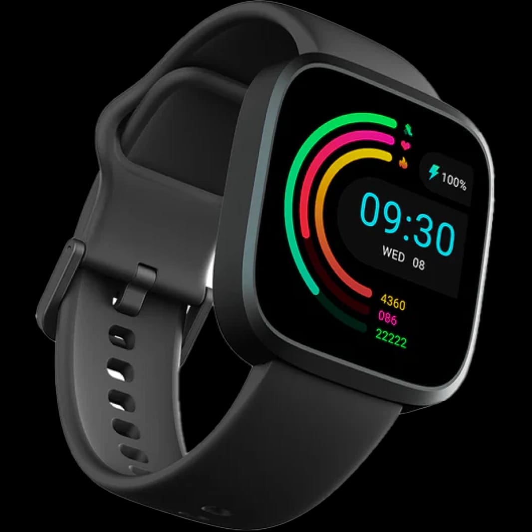 HiFuture Edge Smartwatch – 1.43” AMOLED Display – Wireless Calling – 100+ Sports Modes – 24/7 Health Monitoring – Black