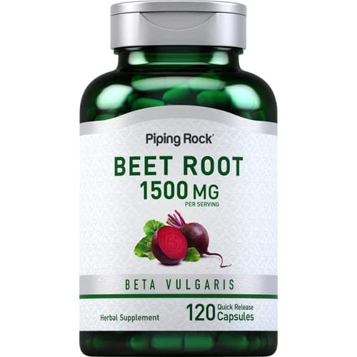 Beet Root 500 mg 120 Capsules PipingRock