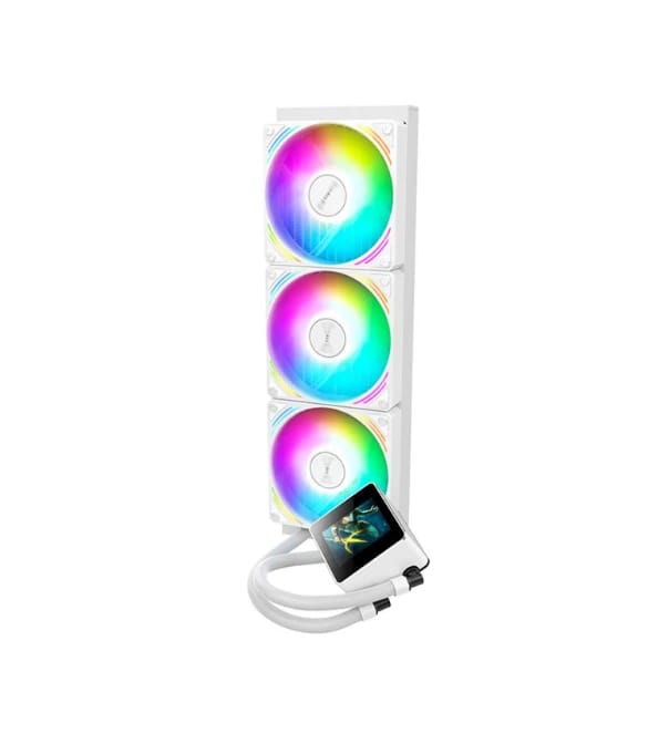 Huntkey MVP V360 3 Fans CPU Cooler - White