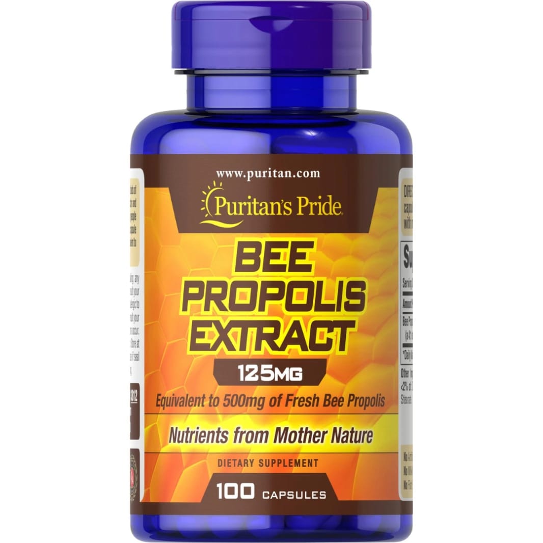 Puritan's Pride Bee Propolis 125mg 100 Capsules