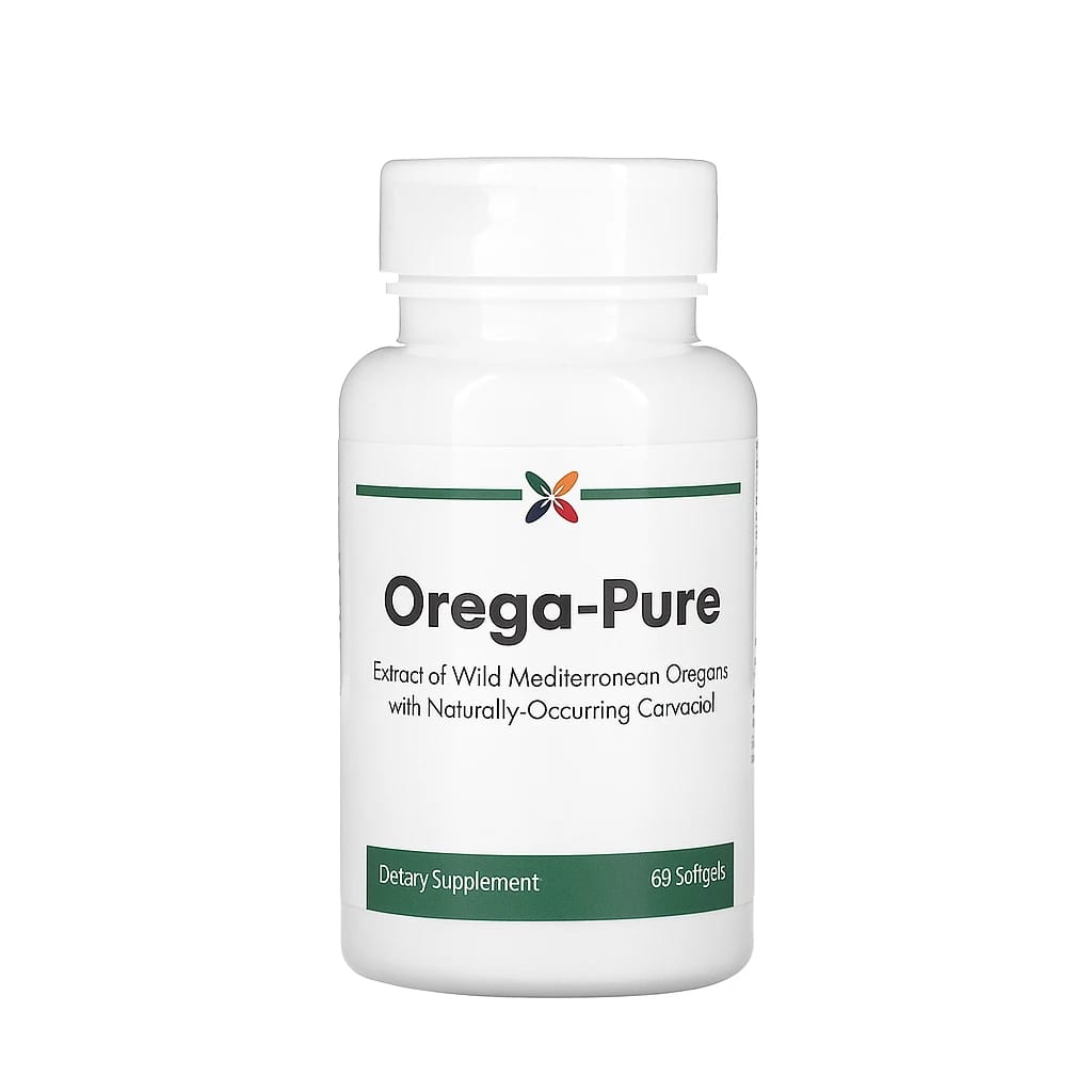 Stop Aging Now Orega-Pure Oil of Oregano 30.80 mg from 2000 mg 64.9% Carvacrol with Extra Virgin Olive Oil 60 Capsules