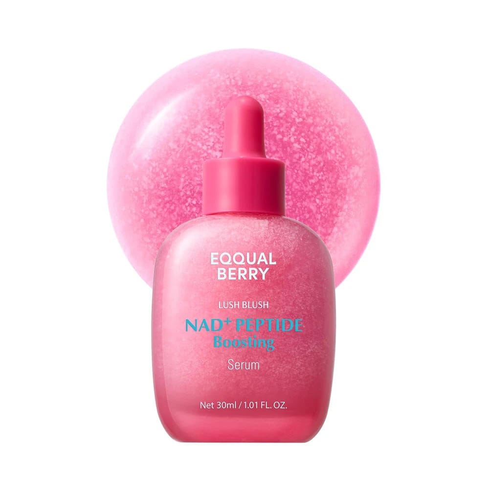 Anti-Aging Skin Care Serum with 5 Ceramides and Plant Collagen - Hydrating and Antioxidant for Firming and Wrinkle Prevention 30ml EQQUALBERRY NAD+ Peptide Boosting Smoothie Serum