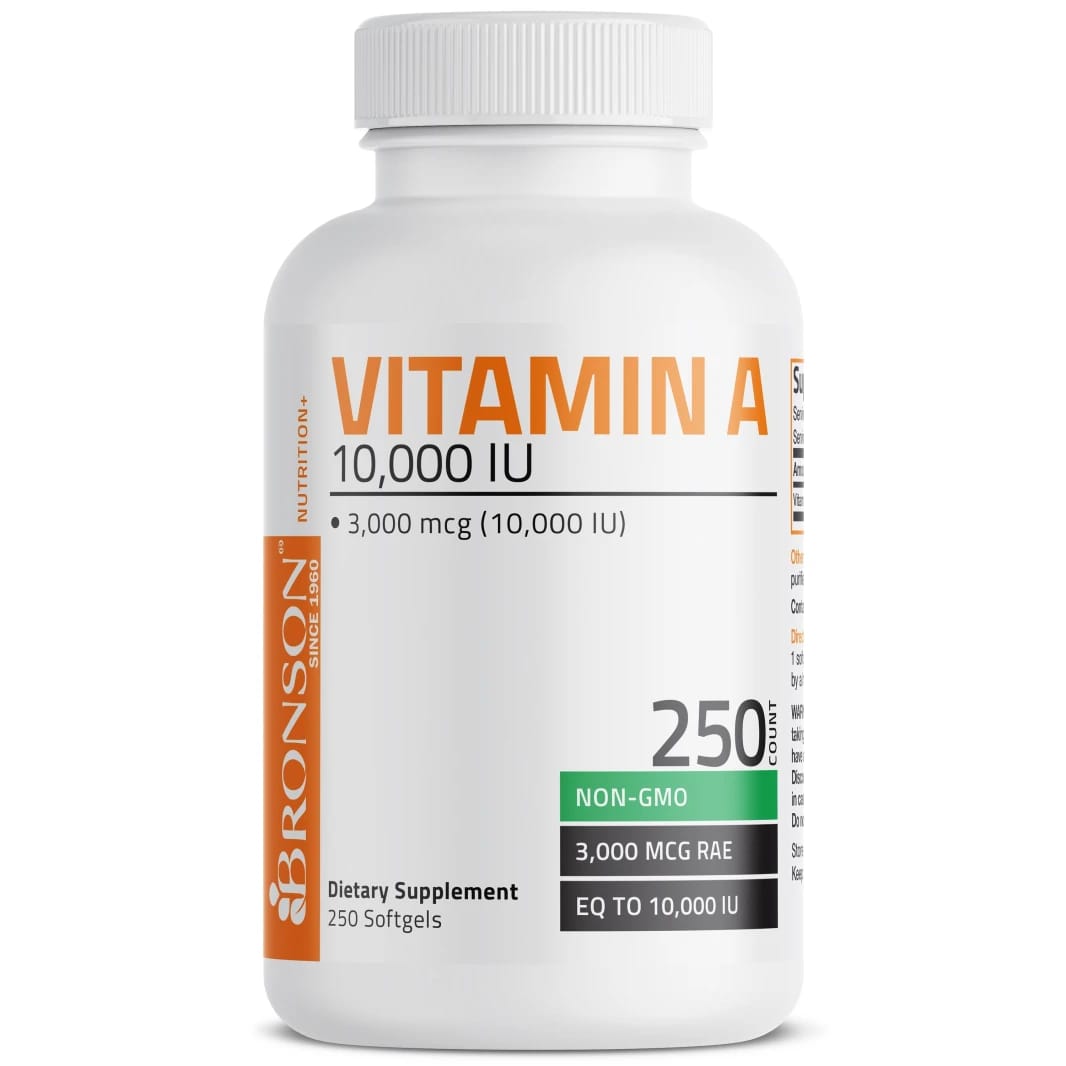 Vitamin A Retinyl Palmitate 10,000 IU 250 Softgels