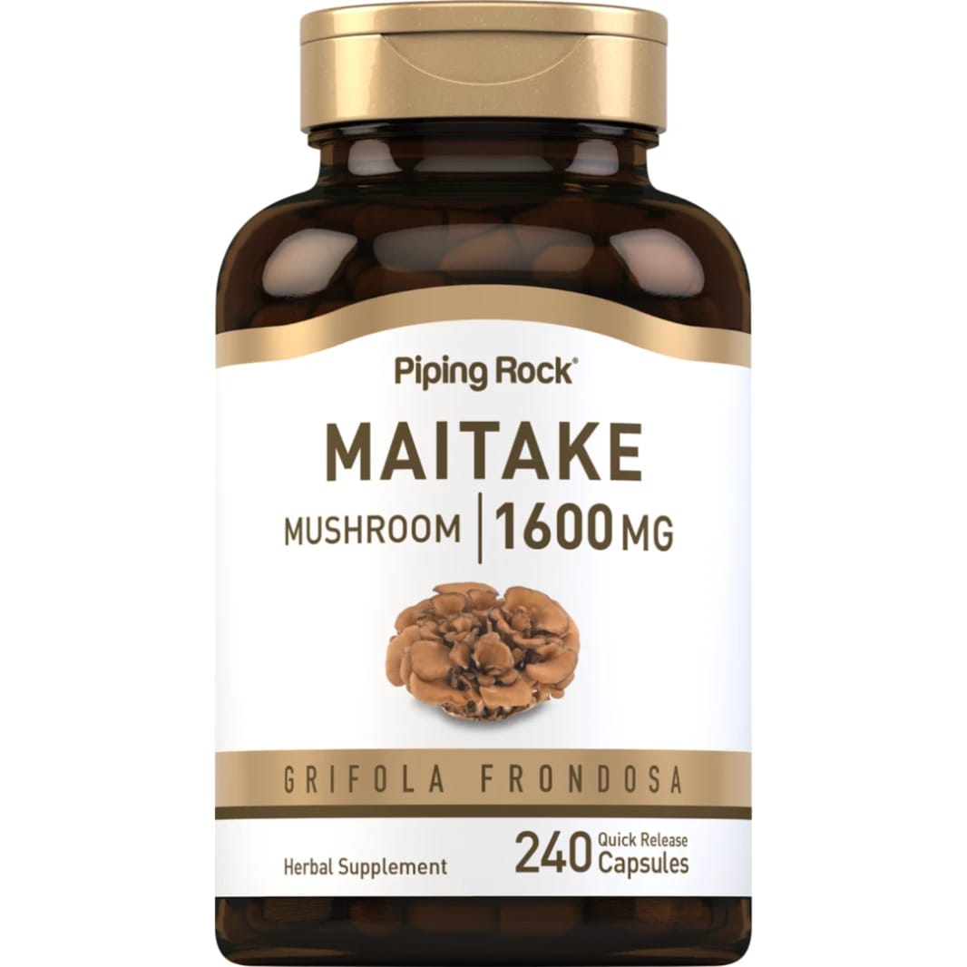 Maitake Mushroom Extract 800 mg 240 Capsules PipingRock Non-GMO