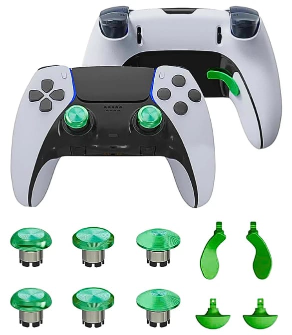 PS5 Edge Controller Metal Thumbsticks 10 PC's - Green