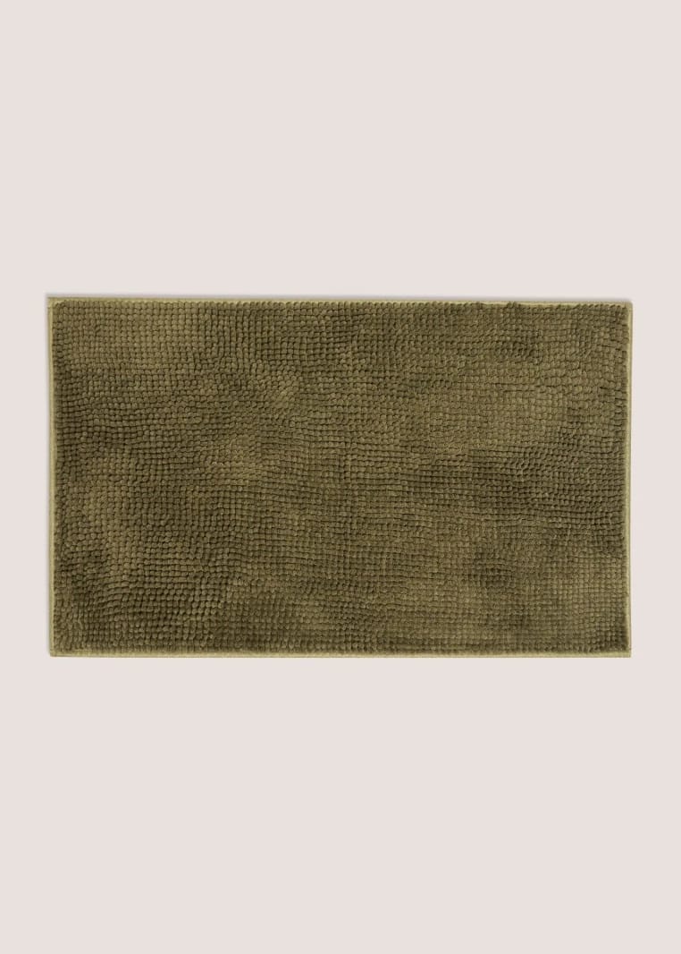 Chenille Bath Mat - Dark Green