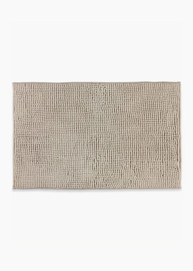 Beige Chenille Bath Mat (45cm X 75cm) - Beige - One Size