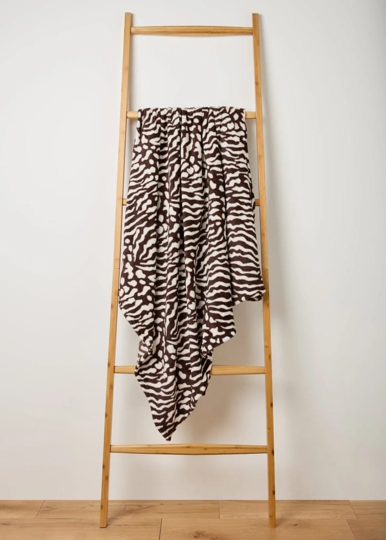 Zebra Blanket - Brown