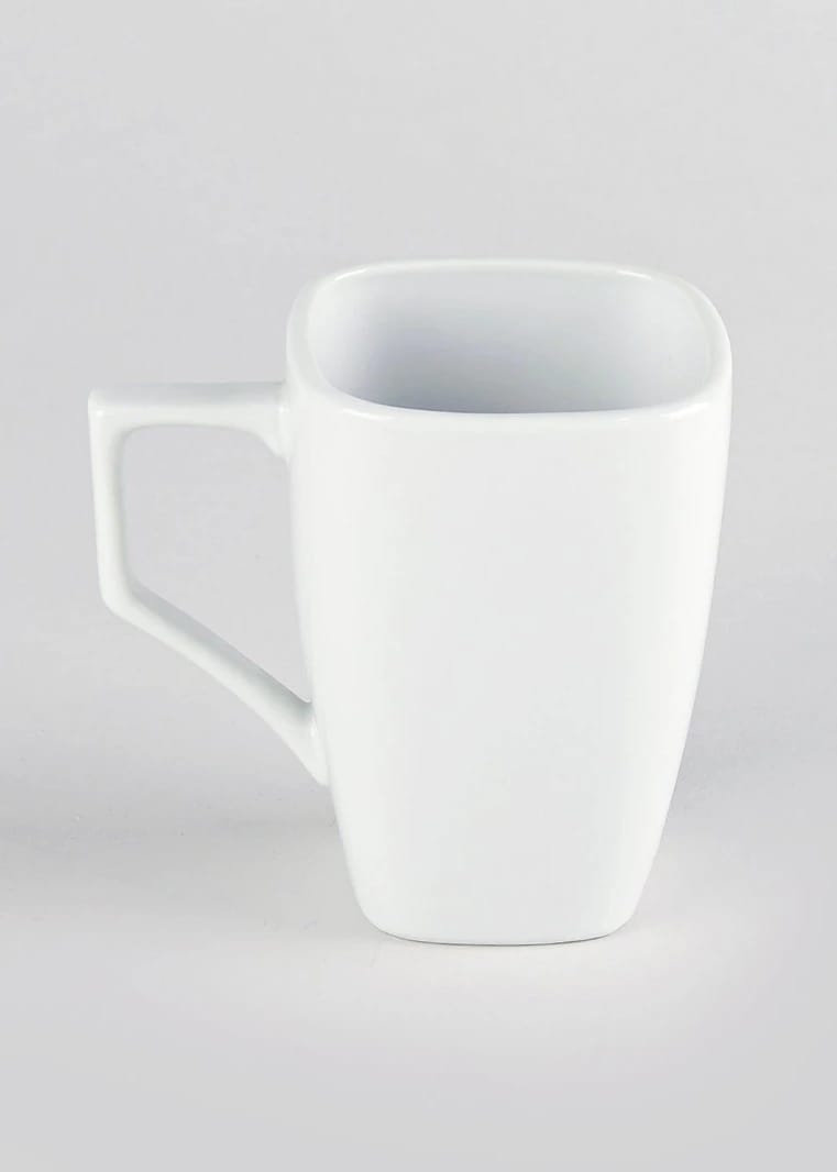 Chicago Square Mug (12cm) - White - One Size