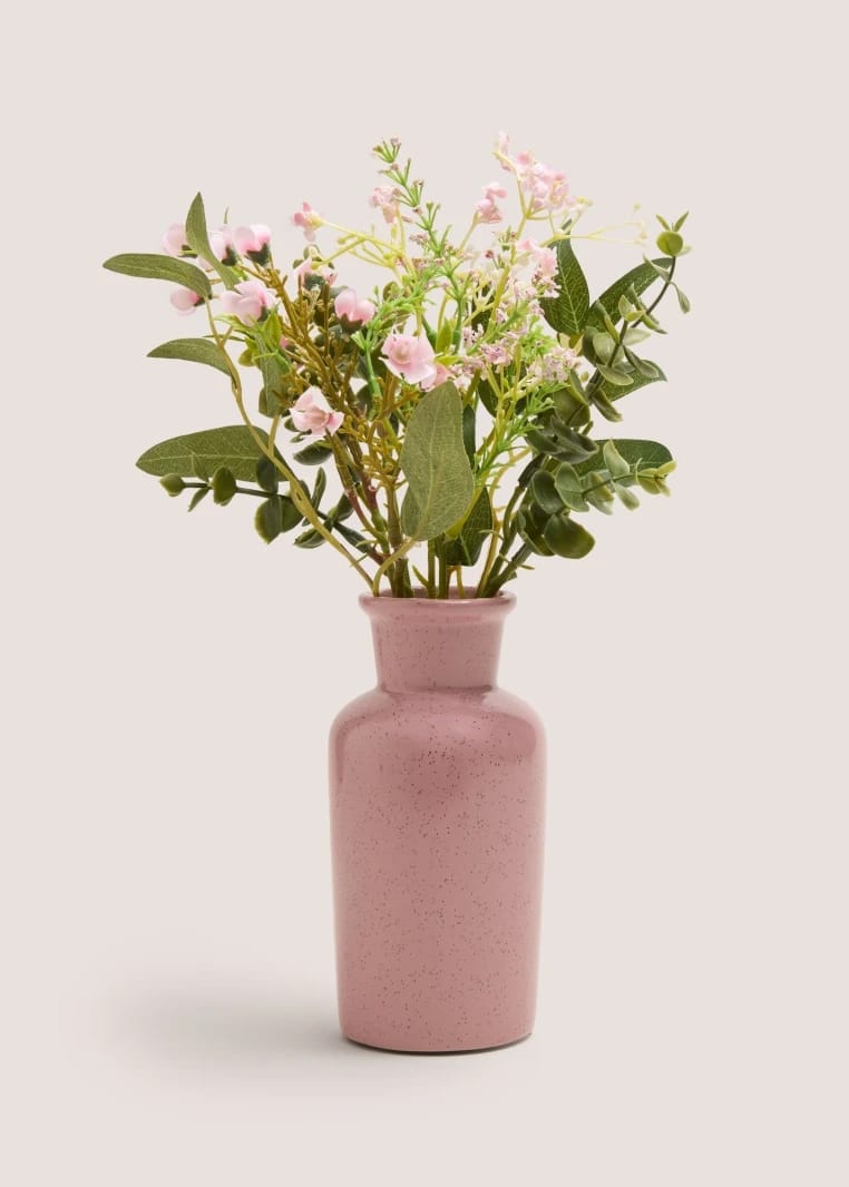 Arranged Plants in Pot - Pink
