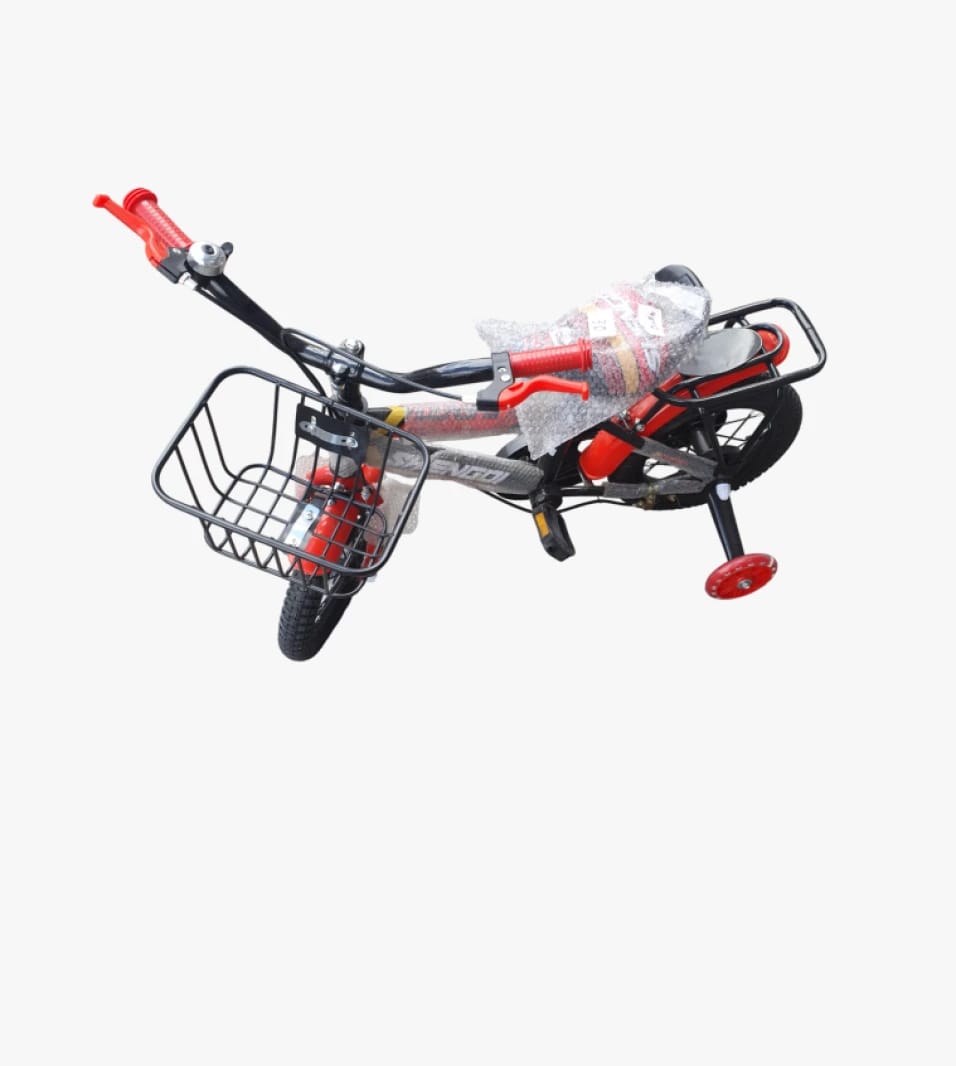 Hengdi Children's Bicycle with Stunning Design, Perfect for Boys and Girls, Featuring Front Basket and Training Wheels