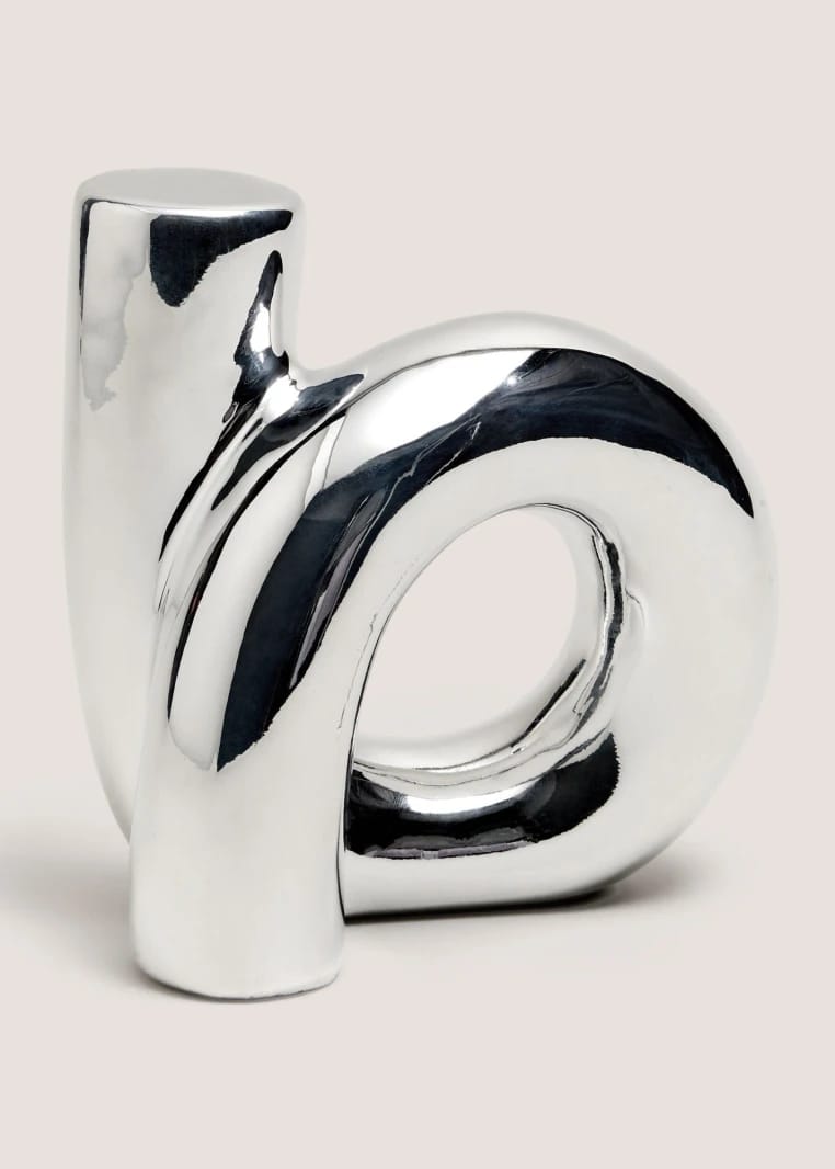 Chrome Knot Decoration - Silver - One Size