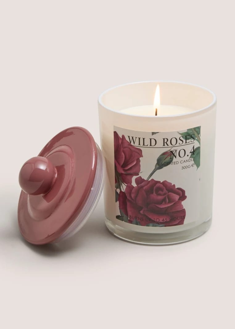 Wild Rose Jar Candle - Red
