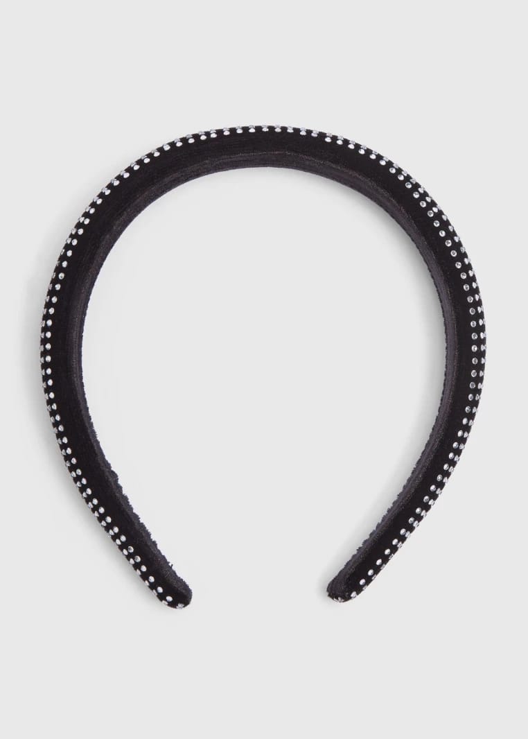 Diamante Headband - Black - One Size