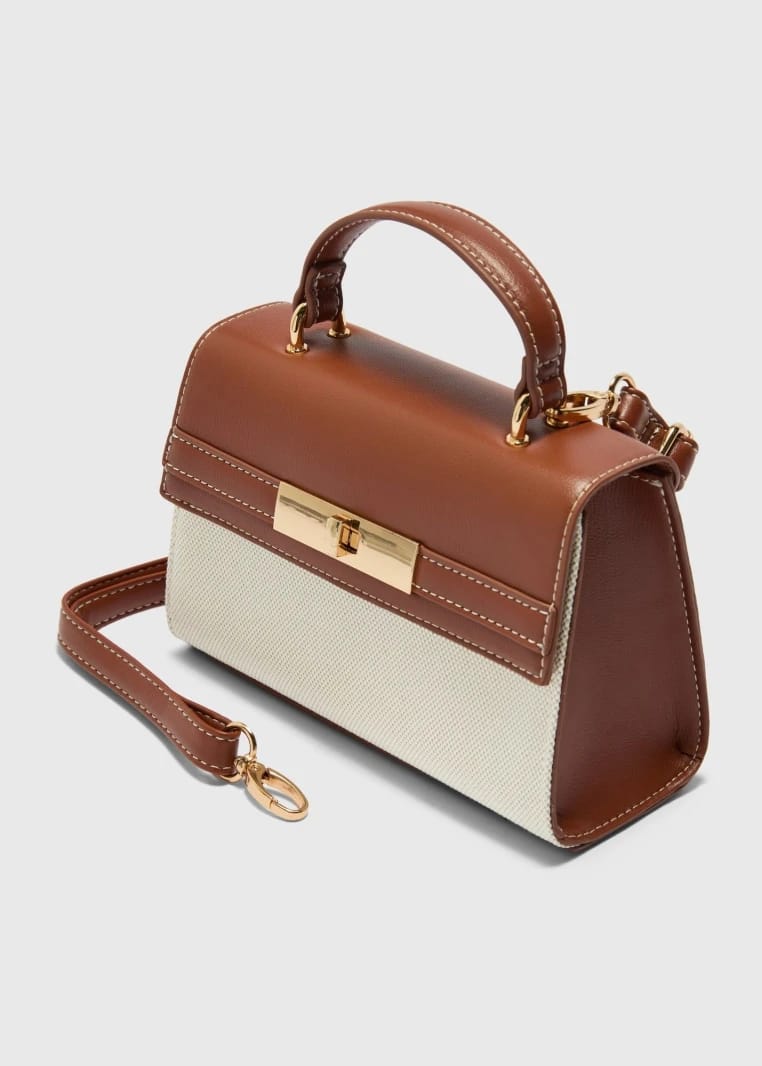 Crossbody Tan Wallet Bag - Brown - One Size