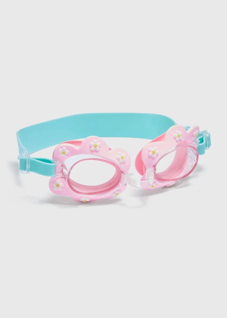 Girls' Pink Swimming Goggles - Pink - One Size