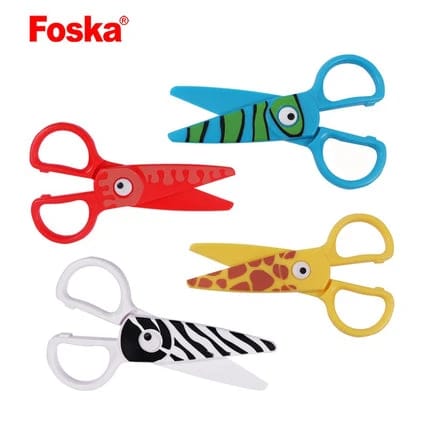 مقصات أمان بلاستيكية للرسم من Foska للأطفال