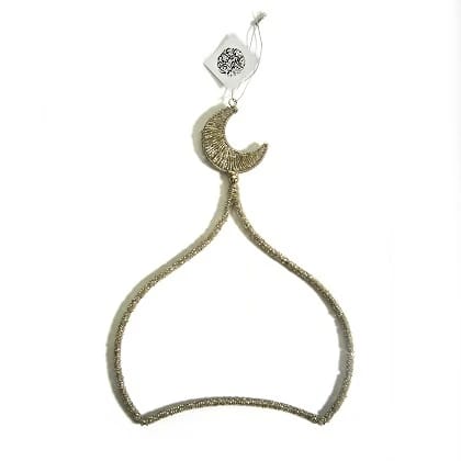 18" Gold Beaded Dome with Hanger