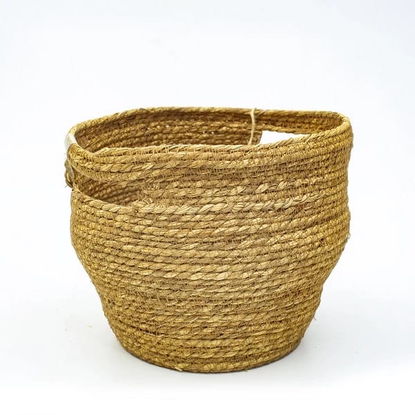 Straw Basket with Inside Handle, 31x25cm