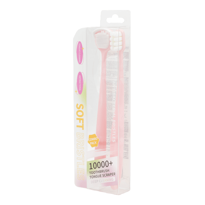 Toothbrush and Tongue Scraper Set