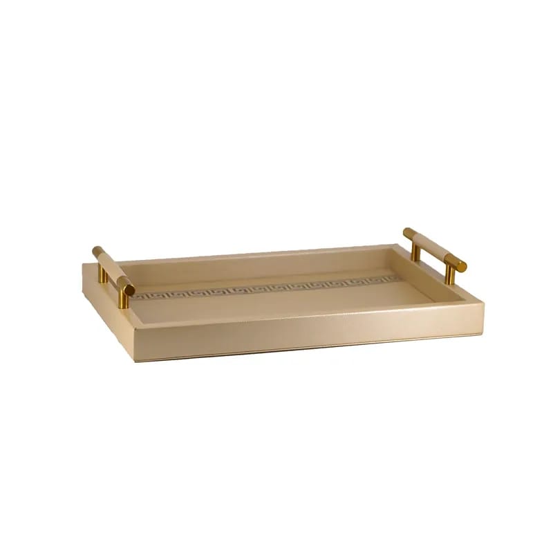 Nova Home 'Versace' Leather Serving Tray - Small - Gold