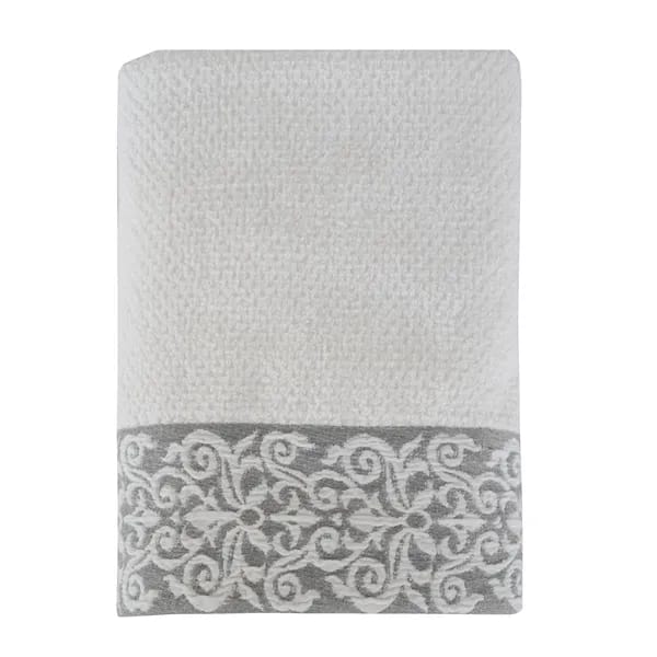 Nova Home Minto Towel (Towel) - 100% Cotton Jacquard - White