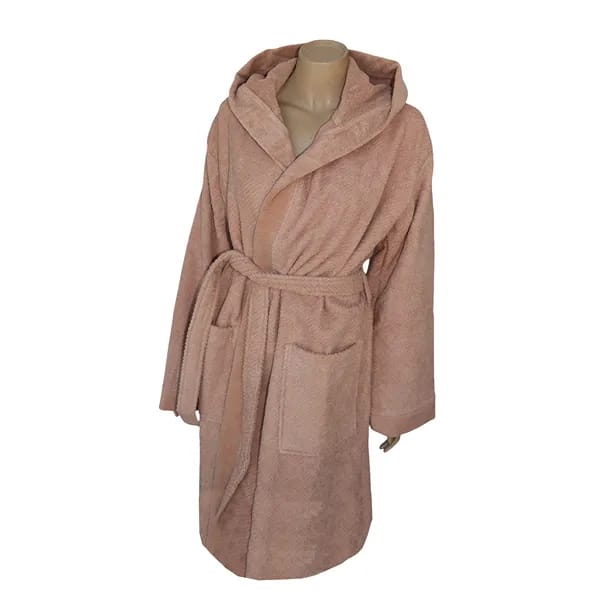 WiFa Aurora Bathrobe - 100% Cotton - Pink (Available in Multiple Sizes)