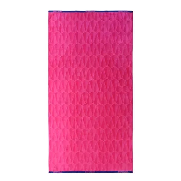Pierre Cardin 'Patch' Beach Towel - 100% Cotton - 90x170 cm - Fuchsia