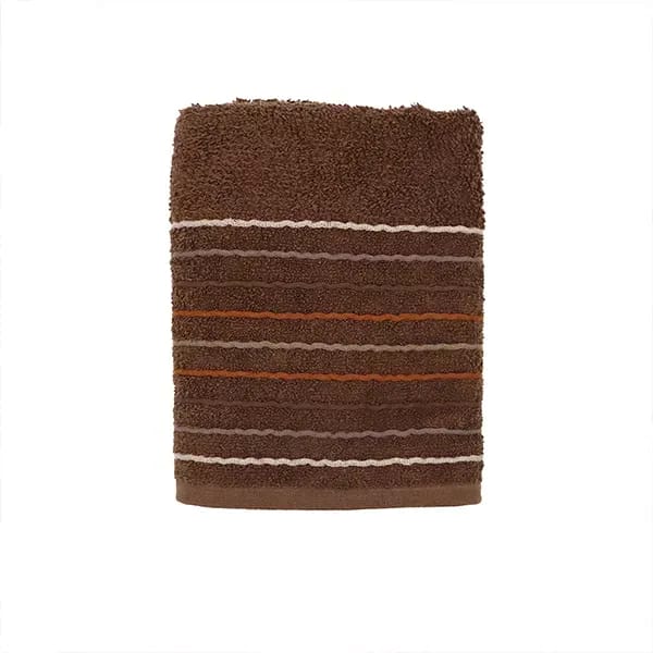 Nova Home 'Nestwell' Towel 100% Jacquard Cotton - Brown (Available in Multiple Sizes)