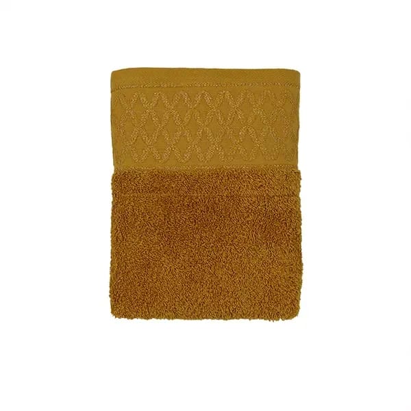 Nova Home 'Carrara' Jacquard Cotton Towel - Yellow (Available in Various Sizes)