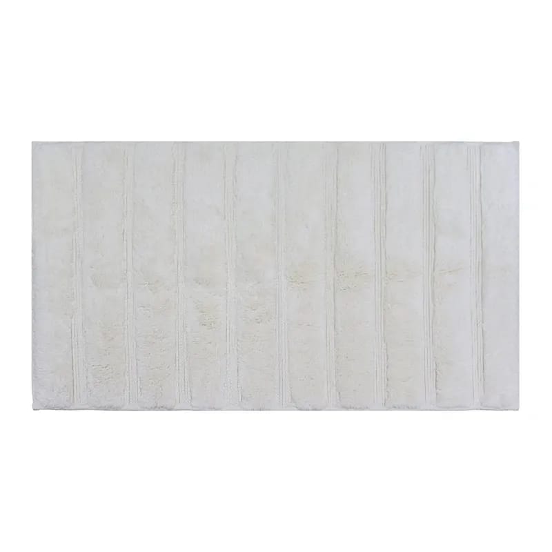 Nova Home 'Lusora' Cotton Bath Mat – Light White (Available in Various Sizes)