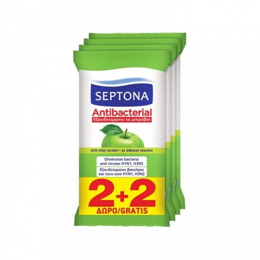 Septona Antibacterial Wipes With Apple Scent