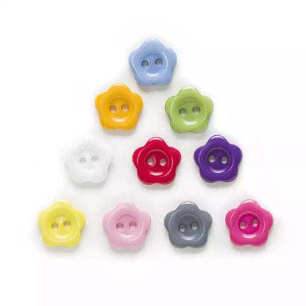 Flower Shape Resin Buttons for Sewing