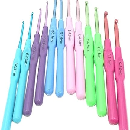 Plastic Crochet Hook Set