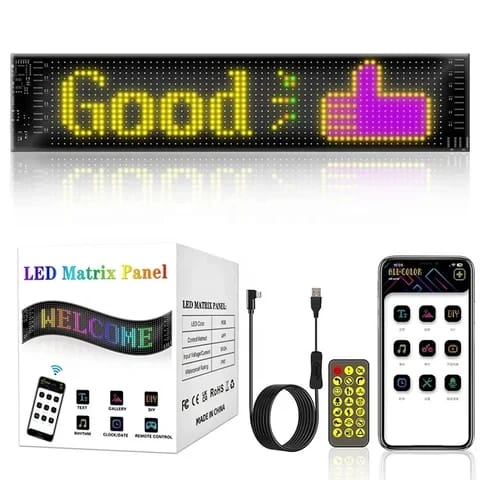Flexible LED Display for Car Glass