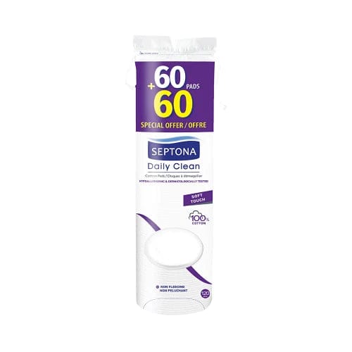 قطن دائري مزدوج سيدات من سبتونا 60+60 قطعة