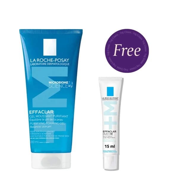 La Roche Posay Effaclar M Foaming Cleansing Gel 200ml + Dou M 15ml