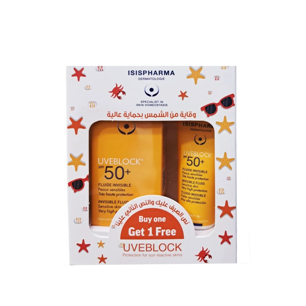 سائل ISIS Uveblock Invisible 50 بعامل حماية SPF50+ سعة 40 مل