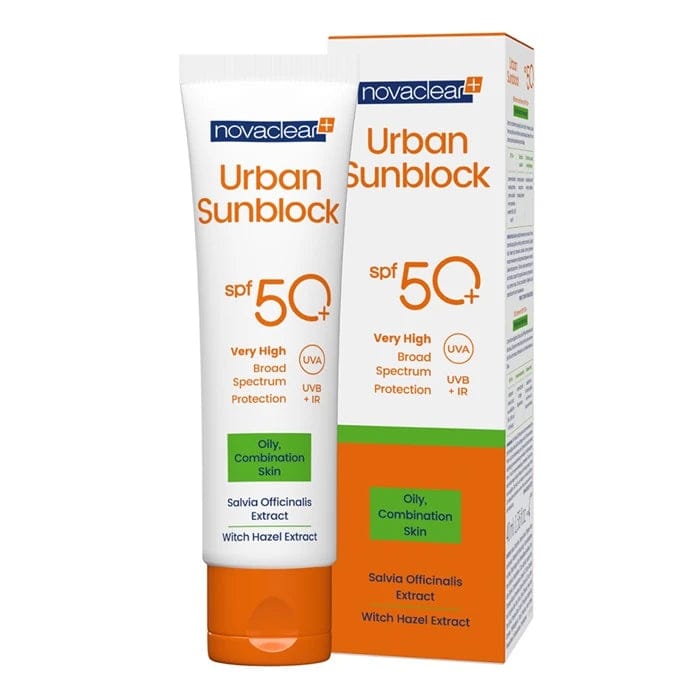 Novaclear Urban Sunblock Face Cream SPF 50+ for Oily Combination Skin 40 ML