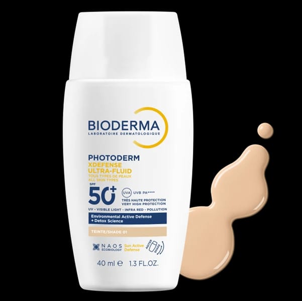 بيوديرما فوتوديرم XDefense فلوي ماء SPF50+ ظل 01 40 مل
