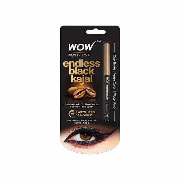 كاجال أسود طبيعي مقاوم للماء من WOW Skin Science