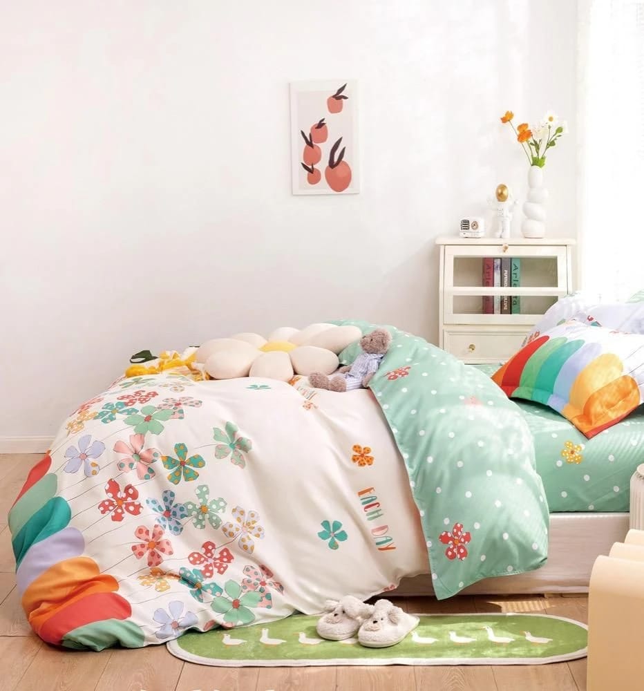 Nova Home Lullaby Microfiber Quilt Cover Set - Single & Large Single - 4 Pieces