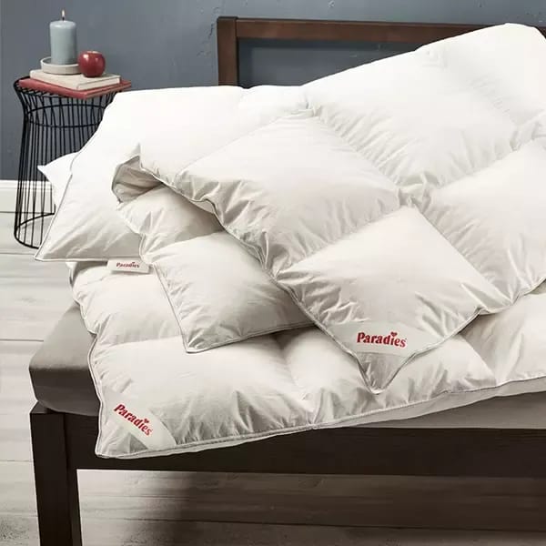 Paradise Goose Down Duvet "Galma" - 100% Down Filling & Cotton Cover - White (Made in Germany)
