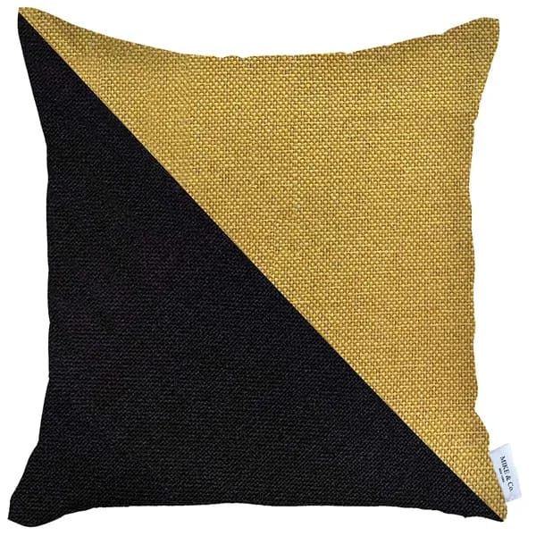 Nova Home "Boho Chic" Jacquard Pillow Cover - 45x45 cm - Yellow & Black