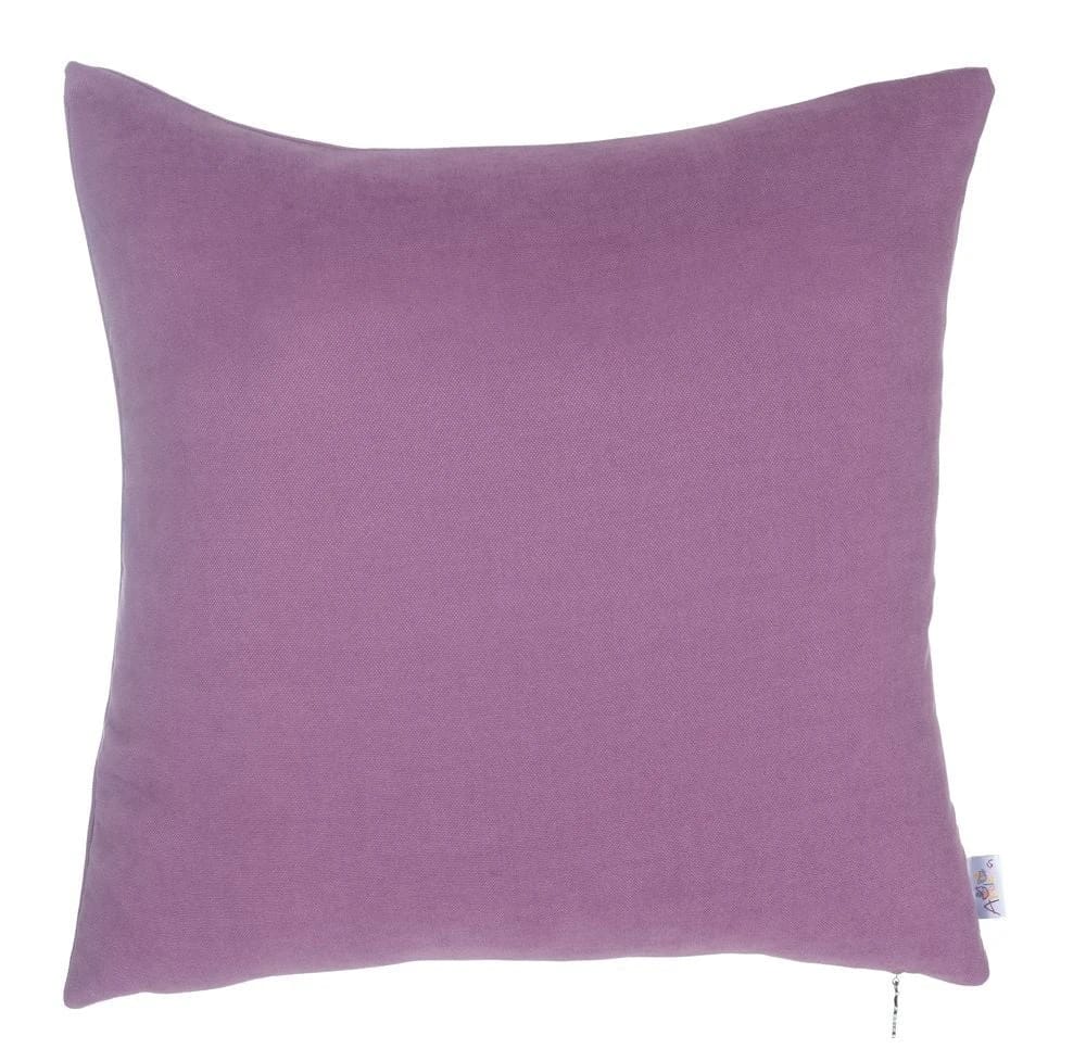 Nova Home Plain Colors Pillow Cover - 45x45 cm - Purple