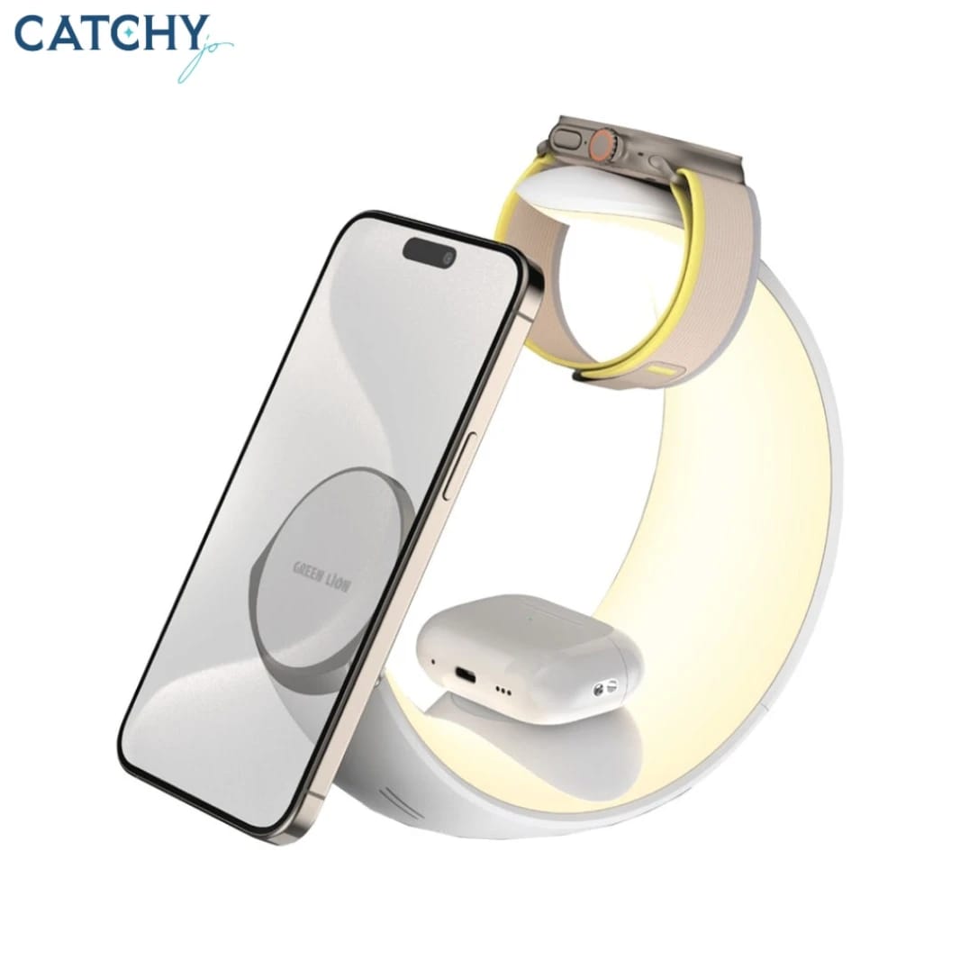 Green Lion Moon Charge 4-in-1 Wireless Charger