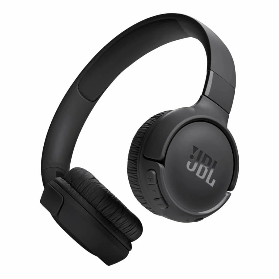 سماعات JBL Tune 520BT اللاسلكية على الأذن - صوت باس نقي، بطارية 57 ساعة، أسود