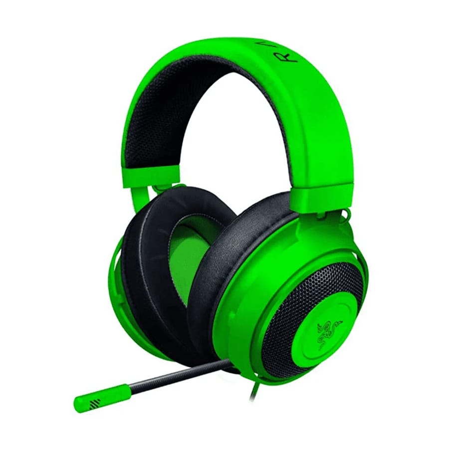 Razer Kraken Wired Gaming Headset with Noise Cancelling Mic – Green