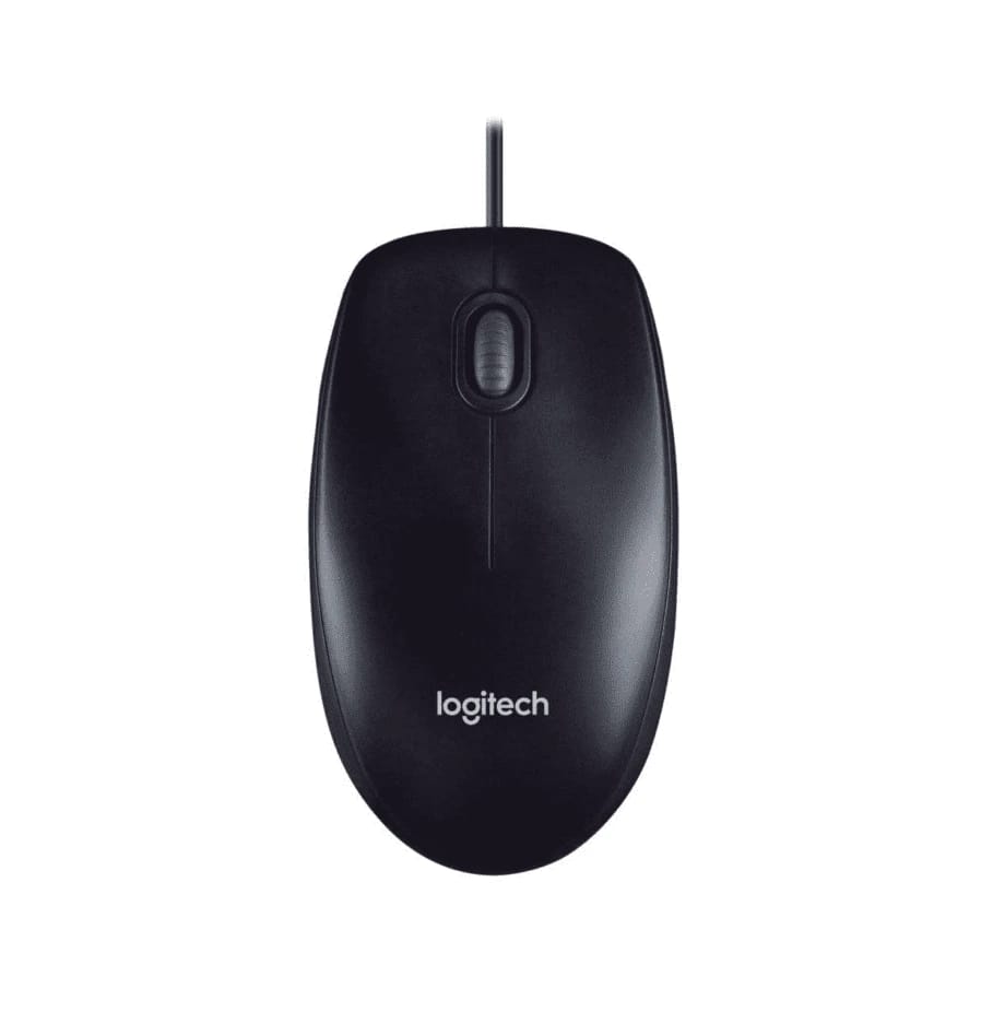 Logitech M100 Wired Optical USB Mouse – Black