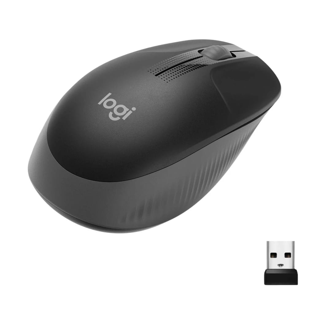 Logitech M191 Full-Size Wireless Mouse Black